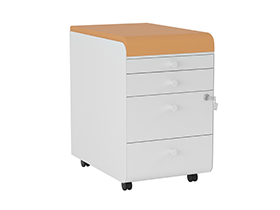 4Drawer Mobile Cabinet With Cushion