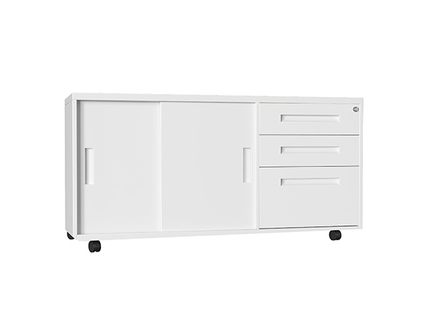 Metal lateral 3 drawer filing cabinet