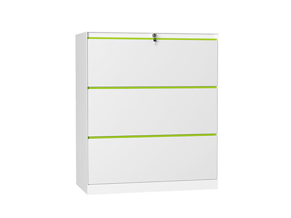 4.5mm thin edge 3-drawer lateral file cabinet