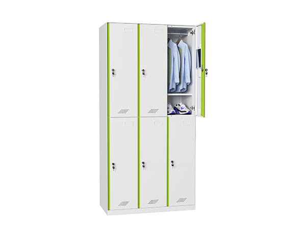 4.5mm thin edge 6-Door steel Locker