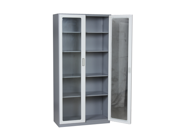 10mm thin edge front glass door Steel File Cupboard