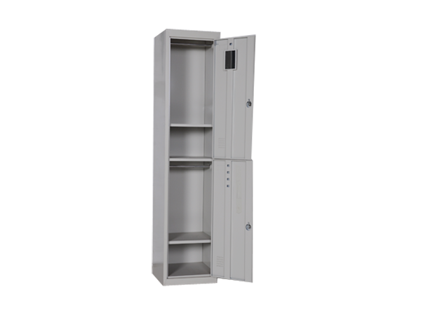 2 tier door steel locker